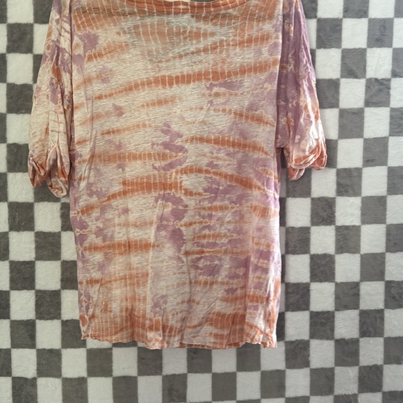 YFB Young Fabulouse & Broke Tie Dye Linen Blended Twister Tee Shirt M/ MEDIUM - Picture 5 of 8